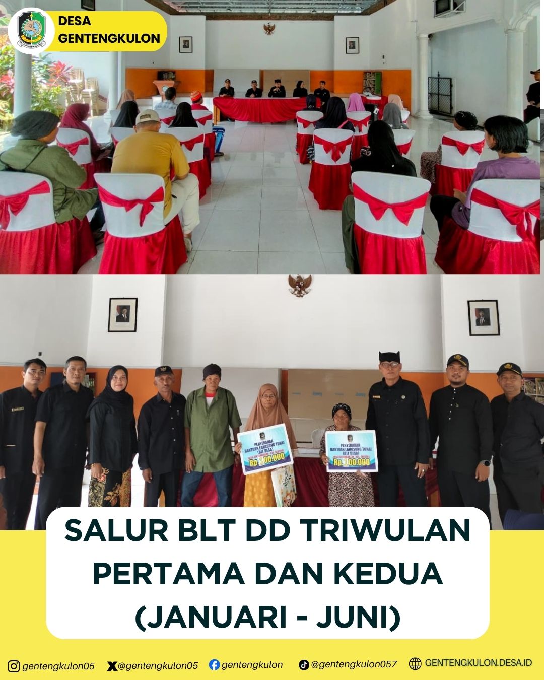 Gambar Berita SALUR BLT DD TRIWULAN PERTAMA DAN KEDUA (JANUARI - JUNI)