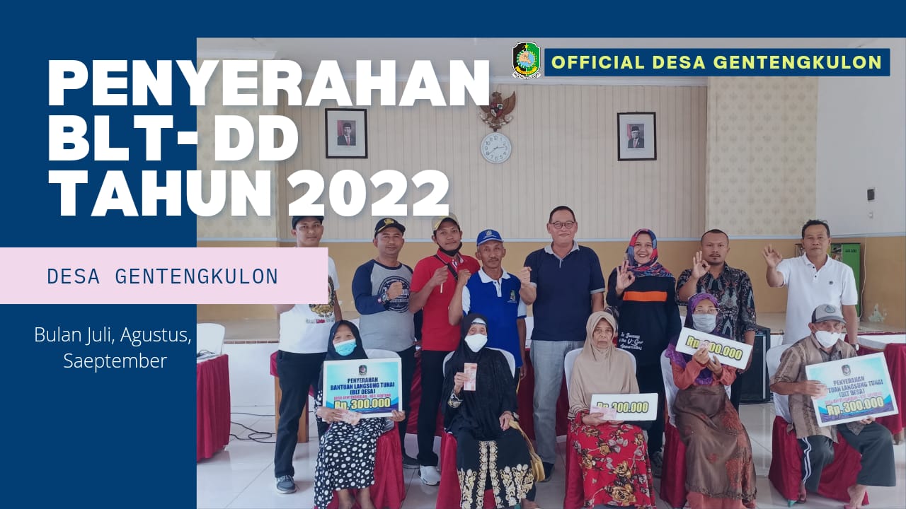 Gambar Berita PENYERAHAN BLT-DD Tahun 2022 Bulan Juli, Agustus, September Desa Gentengkulon