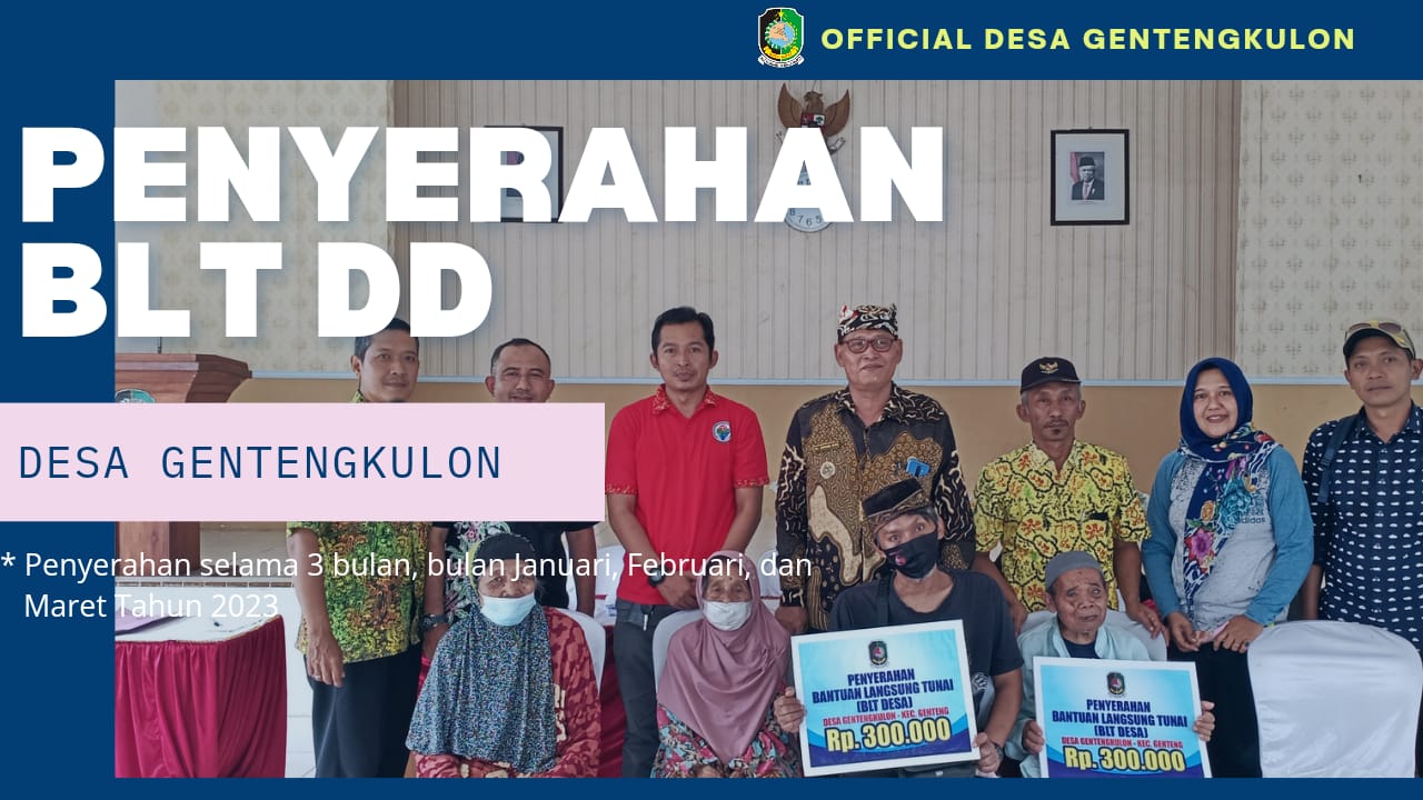 Gambar Berita PENYERAHAN BLT DD TAHUN 2023 BULAN JANUARI, FEBRUARI, MARET