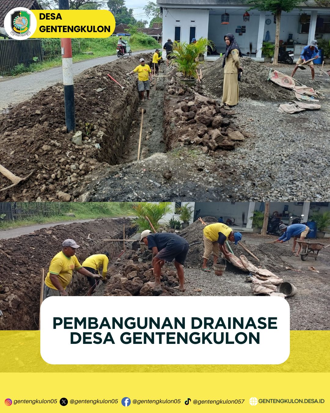Gambar Berita PEMBANGUNAN DRAINASE DESA GENTENGKULON